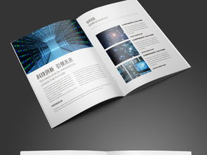 簡約大氣藍(lán)色科技公司軟件開發(fā)宣傳冊(cè)模板